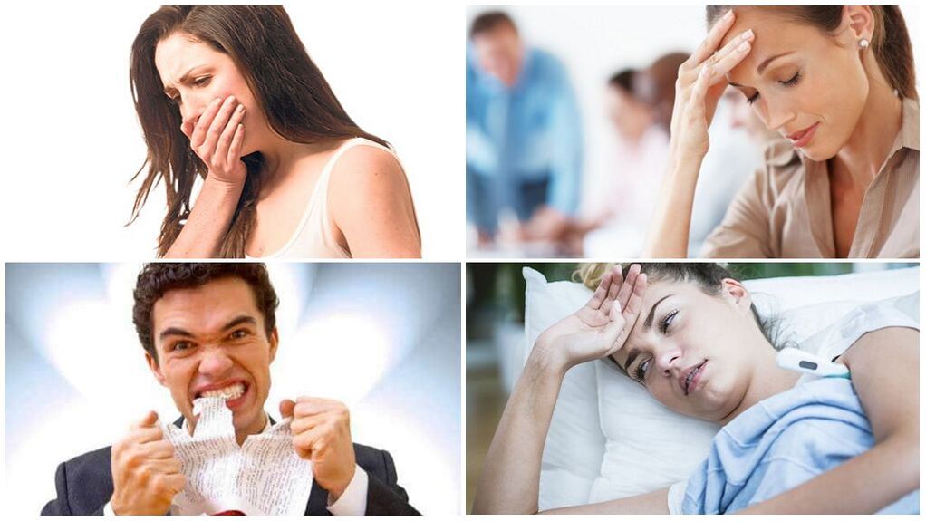 Sintomak presentzia parasitoak gorputzean